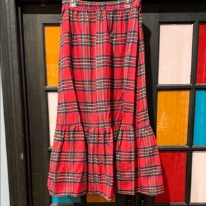Plaid Red Women's Skirt
